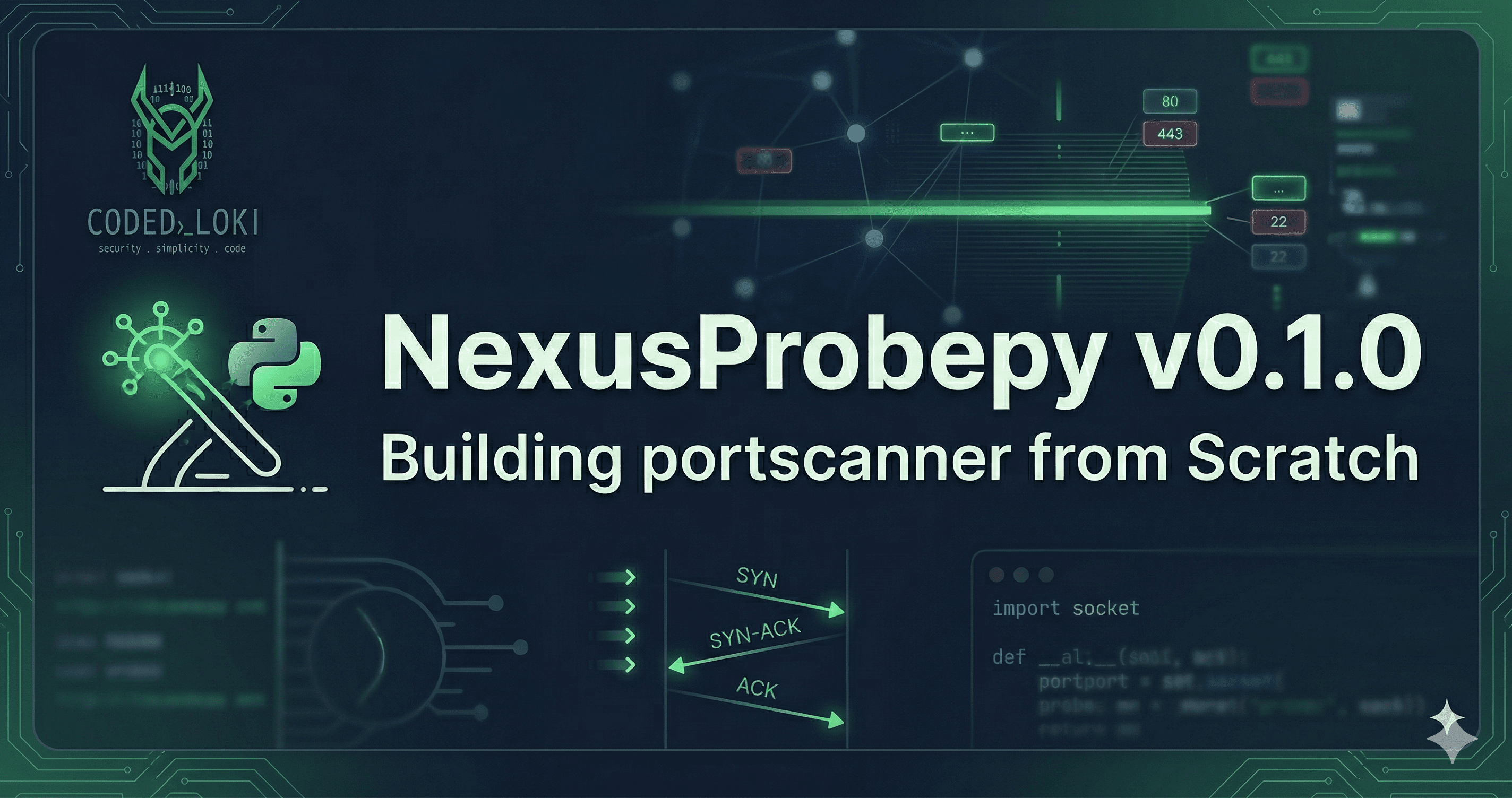 NexusProbepy v0.1.0 Building PortScanner from Scratch