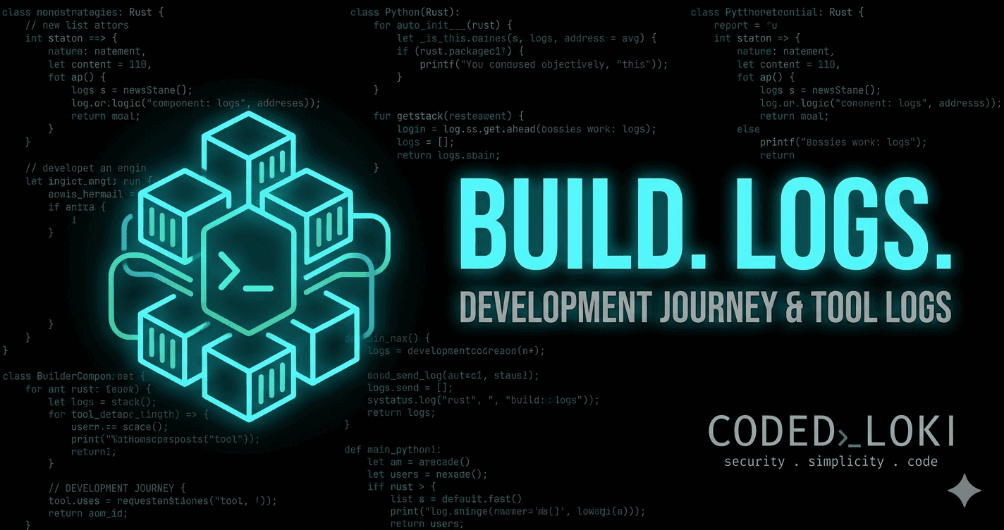 Dev Logs: Building Tools